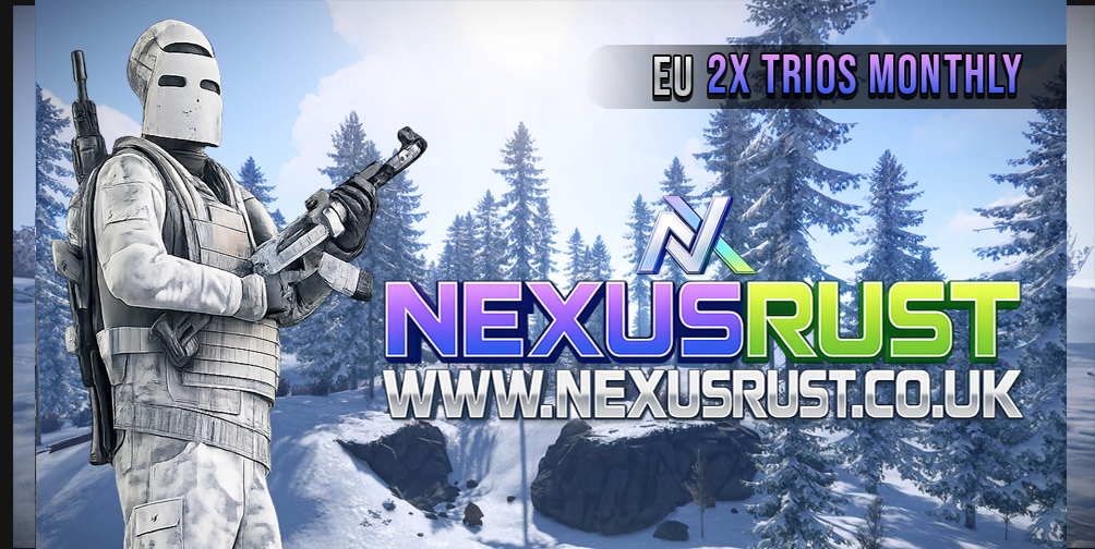 Nexus Rust | 2X Solo/Duo/Trio | Monthly | Beginner Friendly Server Image
